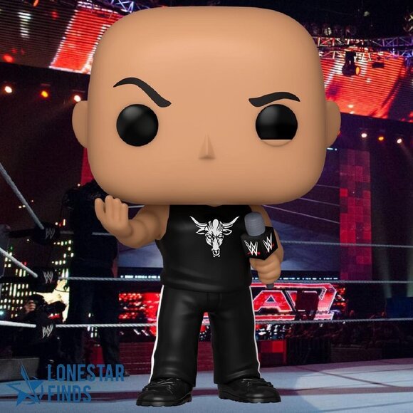 Funko Pop! WWE The Rock Art Series - Action Figure Da Collezione Con Custodia Protettiva Rigida